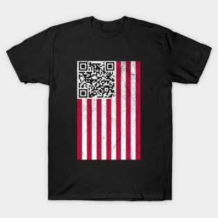 Trump Ymca Troll Dance QR T-shirt, Flag of the United States T-Shirt